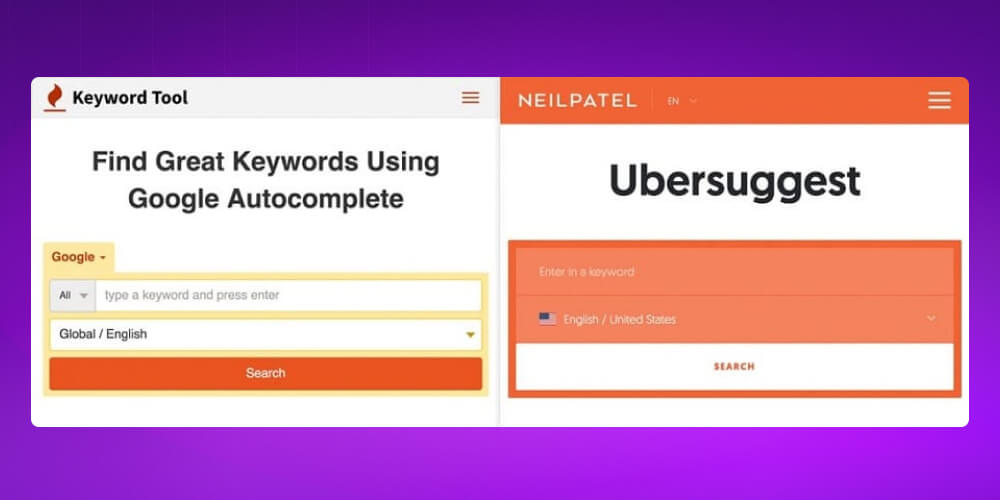 Sử dụng Tool Keywordtool.io và Ubersuggest
