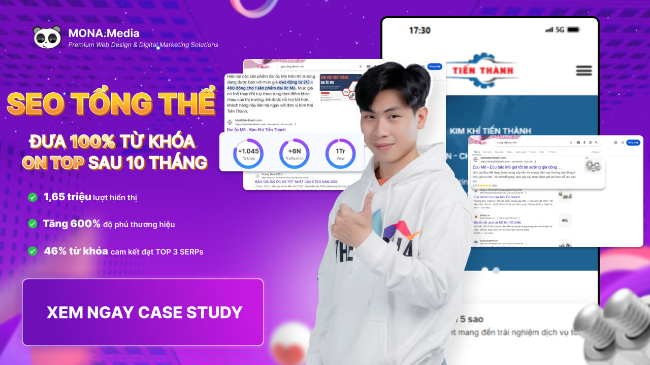 Khám phá ngay case study dịch vụ SEO tổng thể tại MONA case study seo tổng thể tại mona
