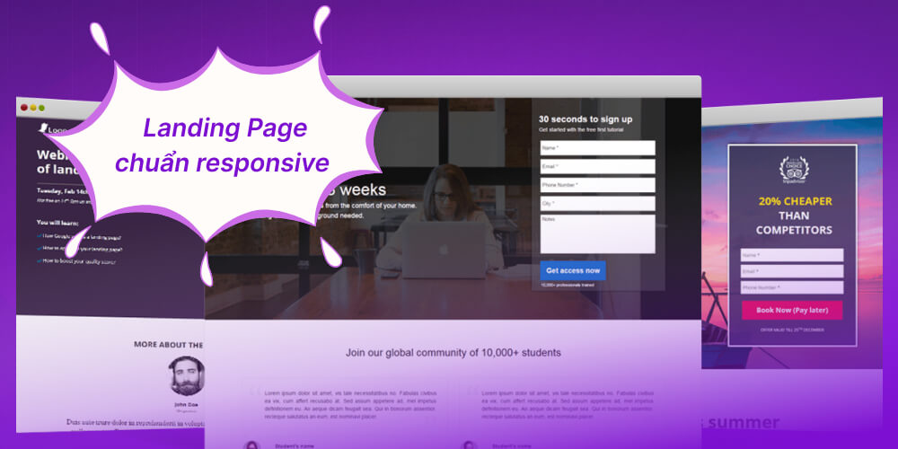 Landing Page chuẩn responsive