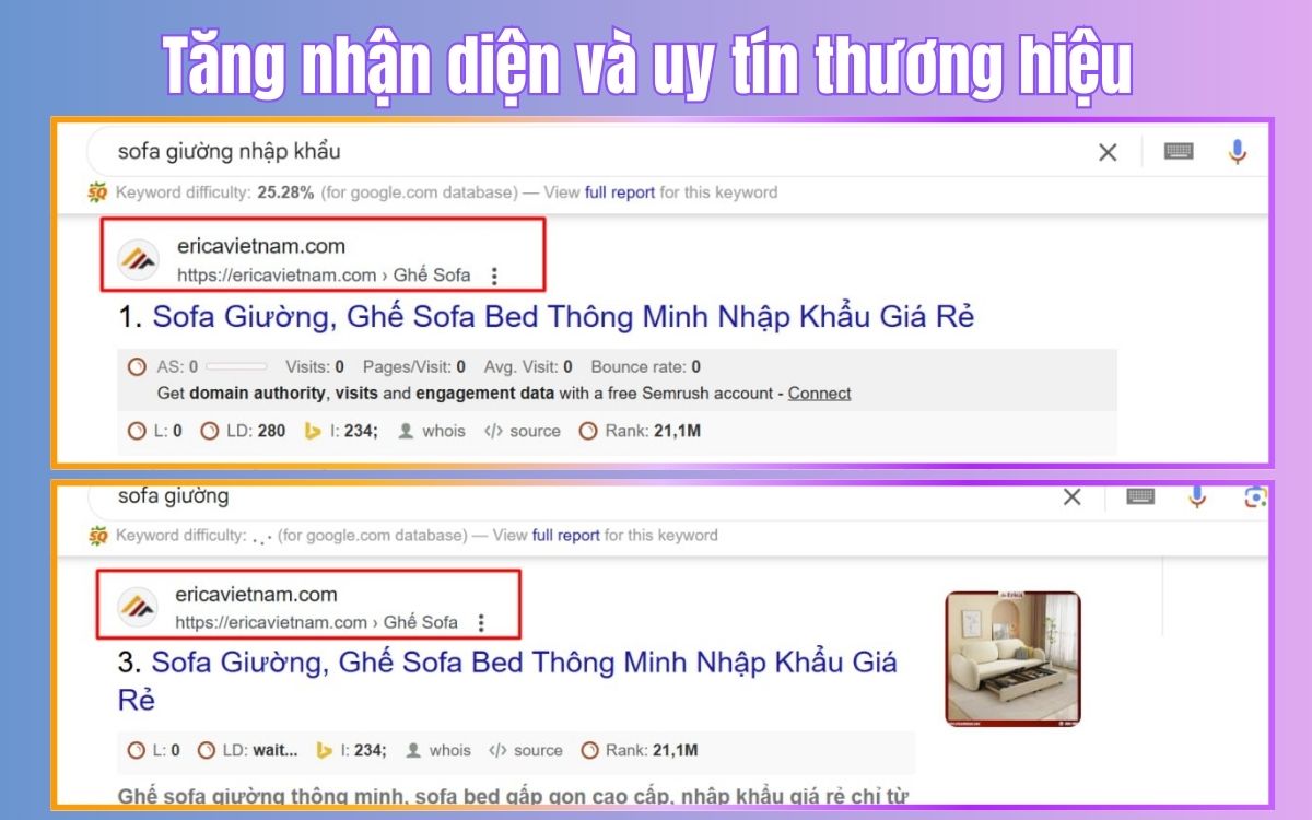 Search engine optimization là giúp tăng nhận diện thương hiệu Search engine optimization là giúp tăng nhận diện thương hiệu