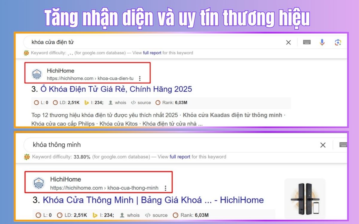 SEO là cải thiện thứ hạng và tăng độ nhận diện thương hiệu SEO là cải thiện thứ hạng và tăng độ nhận diện thương hiệu