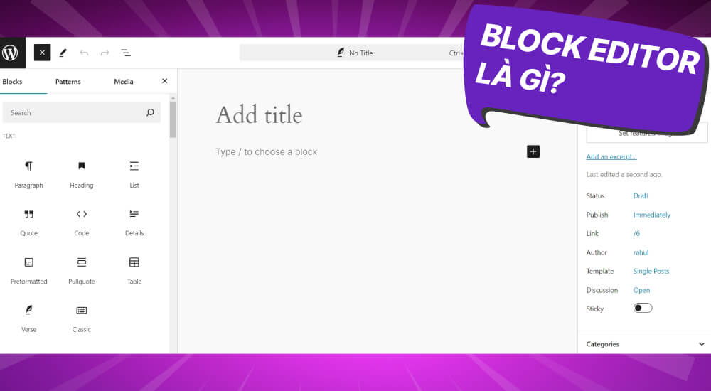 Tìm hiểu Block Editor là gì