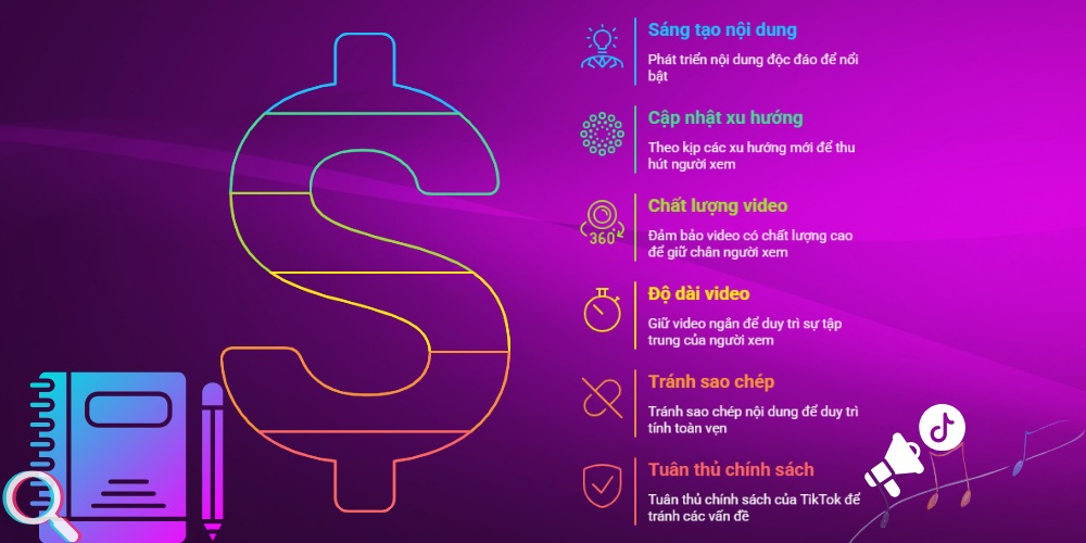 Những lưy ý cần nắm để lên chiến lược nội dung TikTok hiệu quả