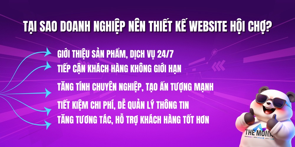 Một số lý do nên thiết kế website hội chợ thương mại