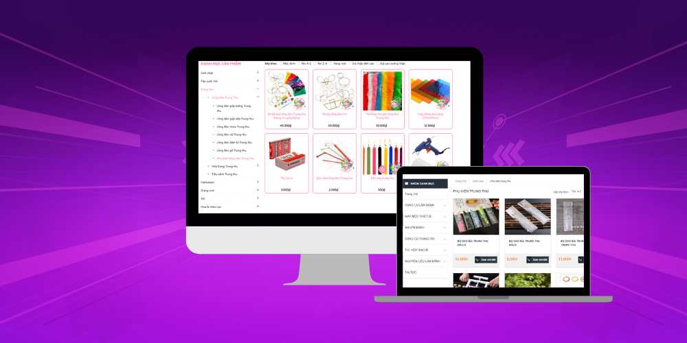 Mẫu thiết kế website bán phụ kiện trung thu Mẫu thiết kế website bán phụ kiện trung thu