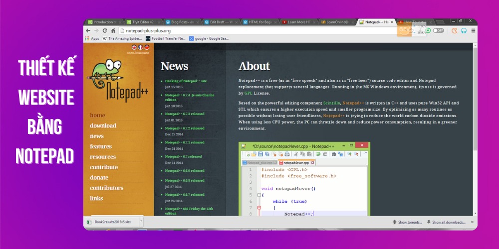 Phần mềm thiết kế website notepad++ Phần mềm thiết kế website notepad++