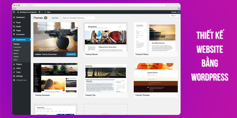 Thiết kế giao diện website bằng wordpress Thiết kế giao diện website bằng wordpress