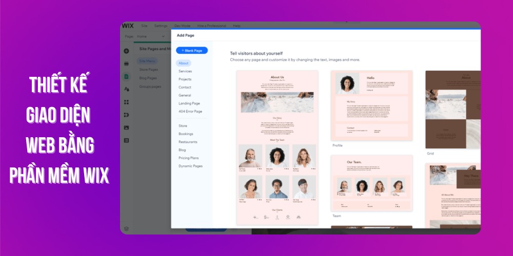 Bạn có thể dùng công cụ Wix để thiết kế giao diện website Bạn có thể dùng công cụ Wix để thiết kế giao diện website