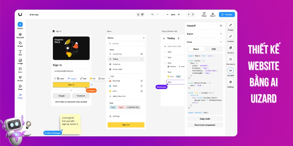 Thiết kế website bằng AI Uizard Thiết kế website bằng AI Uizard