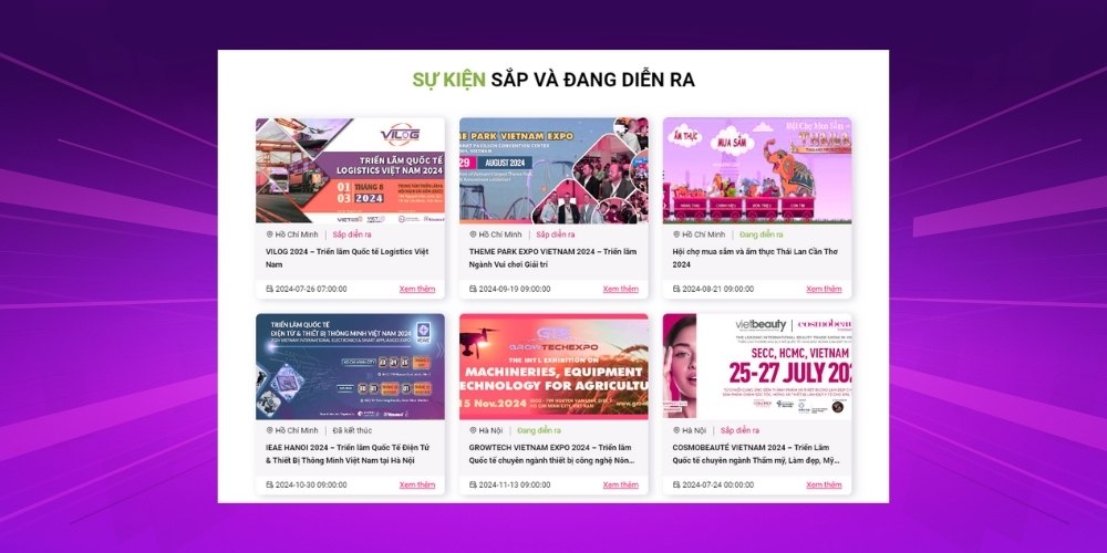 Thêm tính năng quản lý thông tin khi thiết kế website sự kiện