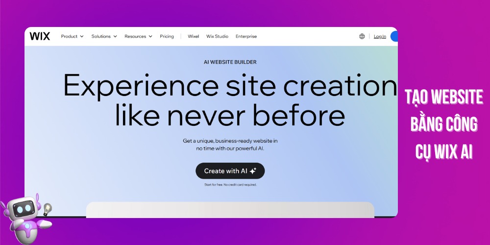 Thiết kế web AI đơn giản hơn với công cụ Wix Thiết kế web AI đơn giản hơn với công cụ Wix