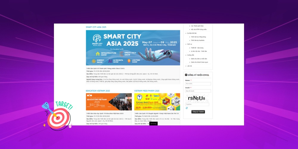 Thiết kế web hội chợ chuyên nghiệp là lợi thế cạnh tranh rõ rệt so với đối thủ