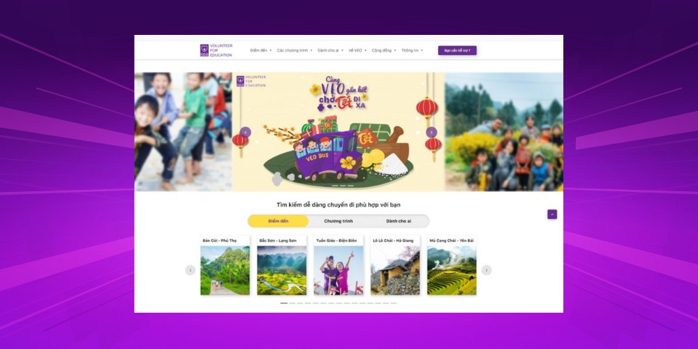 Mẫu thiết kế website sự kiện chuẩn UX/UI