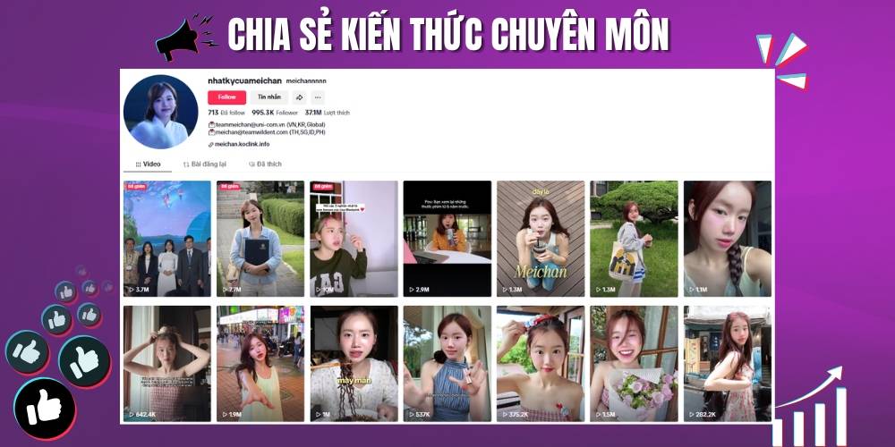 Chia sẻ kiến thức là một trong các chủ đề xây kênh tiktok được đón nhận nhất hiện nay