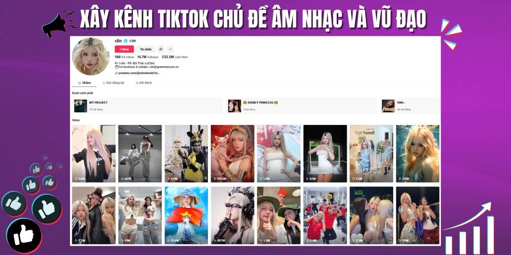 Âm nhạc và vũ đạo chắc chắn là chủ đề xây kênh tiktok HOT hàng đầu