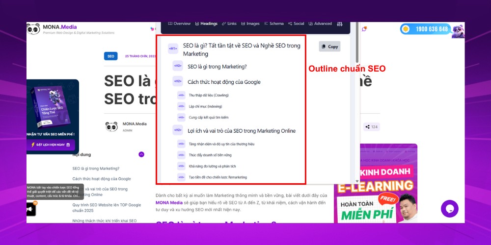Audit content SEO cho website