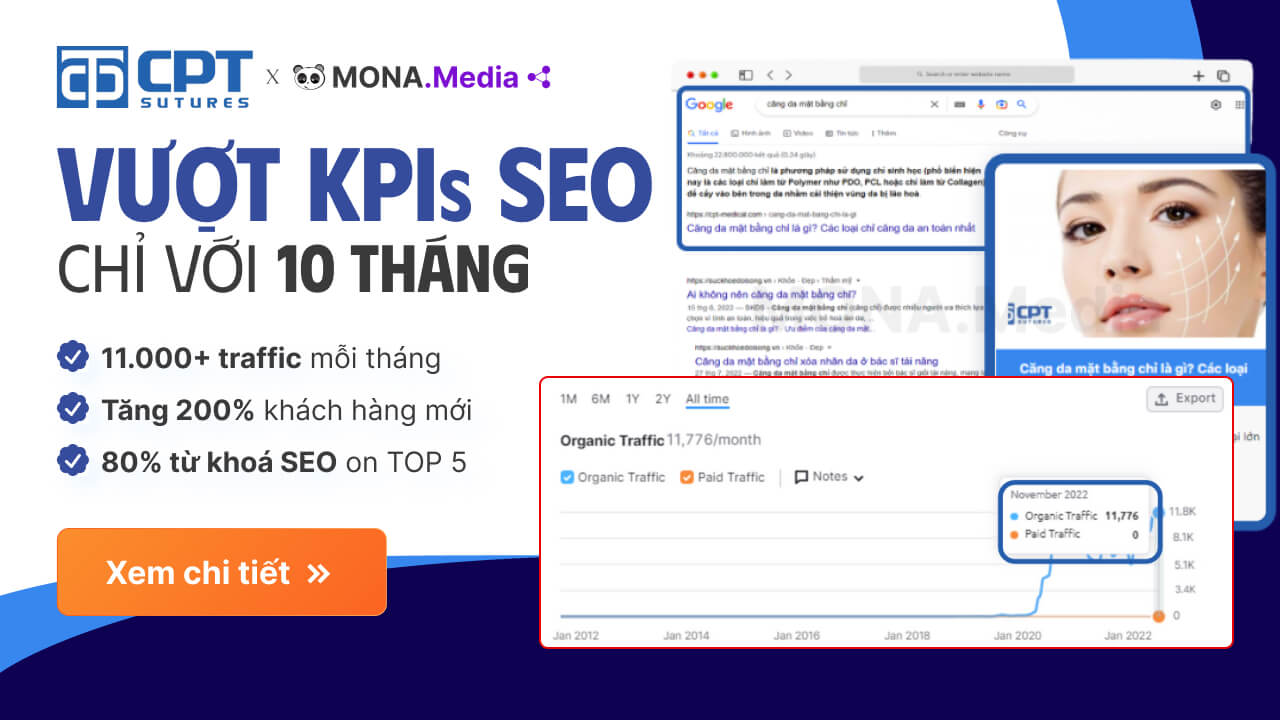 Khám phá ngay case study dịch vụ SEO tại MONA case study SEO y tế