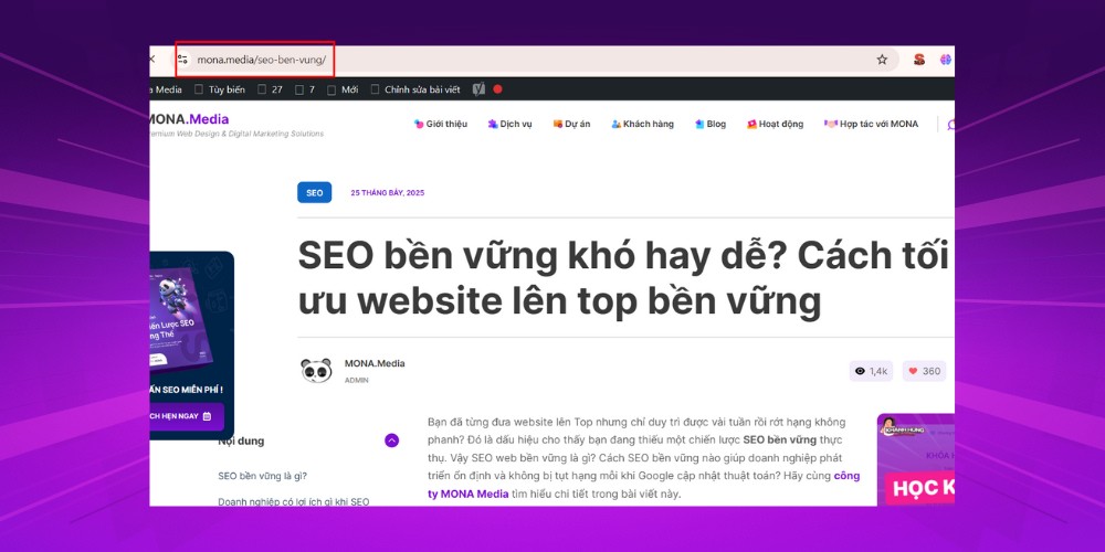 Cấu trúc URL ảnh hưởng đến điểm SEO score Cấu trúc URL ảnh hưởng đến điểm SEO score