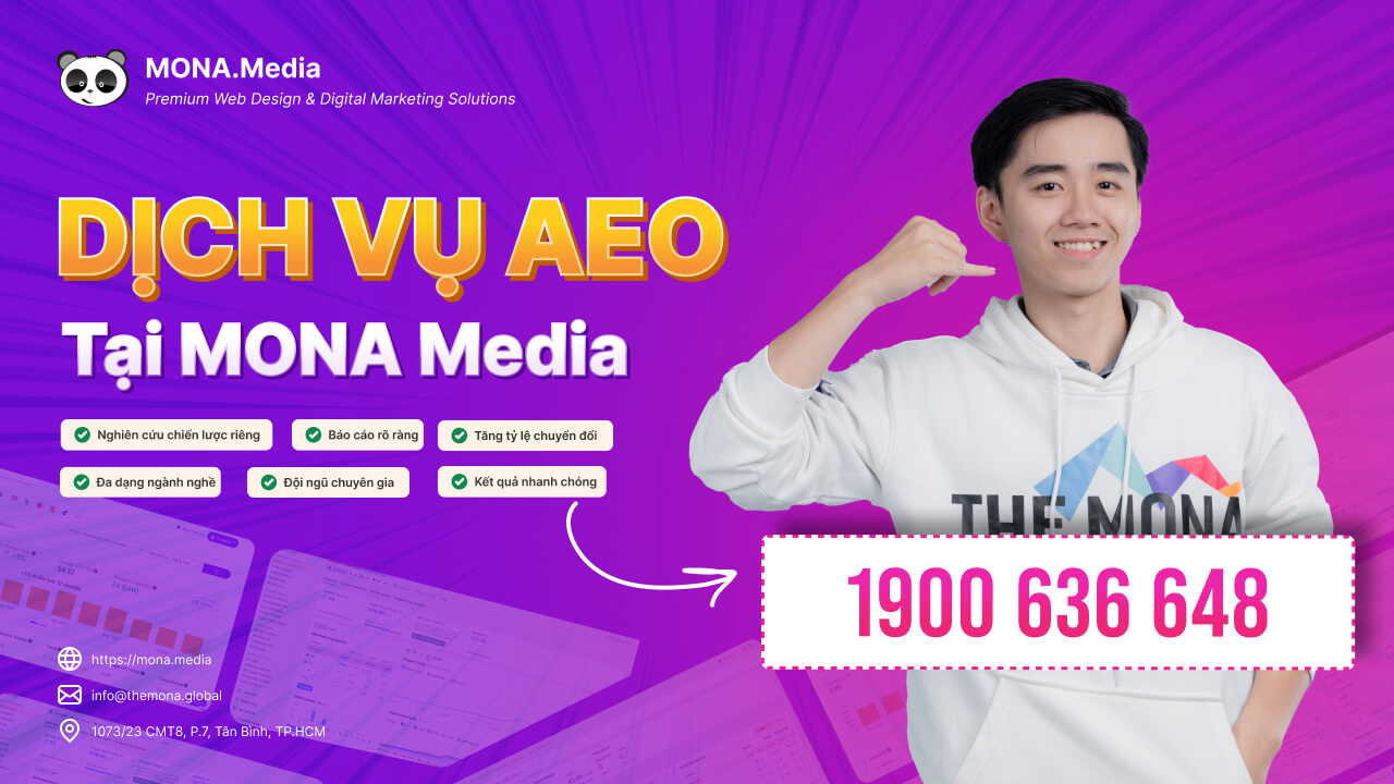 Liên hệ ngay để MONA tư vấn miễn phí cho bạn dịch vụ aeo