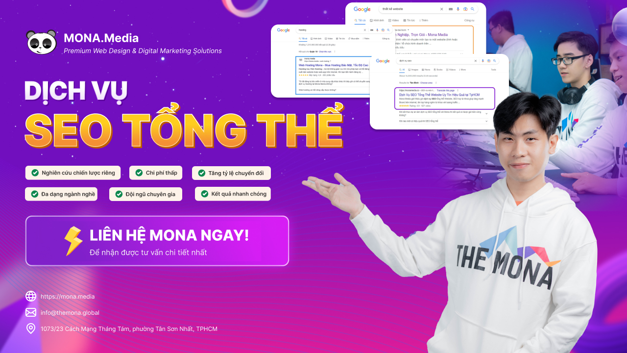 Sử dụng dịch vụ SEO toàn diện của MONA ngay