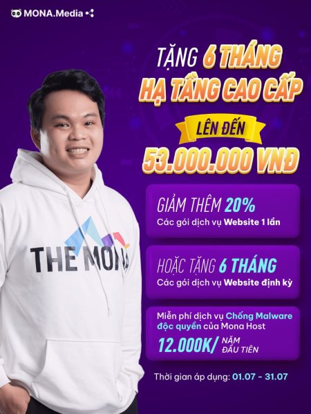 Chính sách khuyến mãi tháng 7 của dịch vụ thiết kế website tại MONA