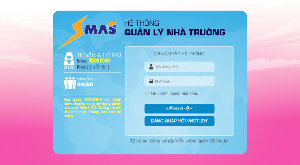 Nền tảng quản lý điểm thi cho trường học SMAS