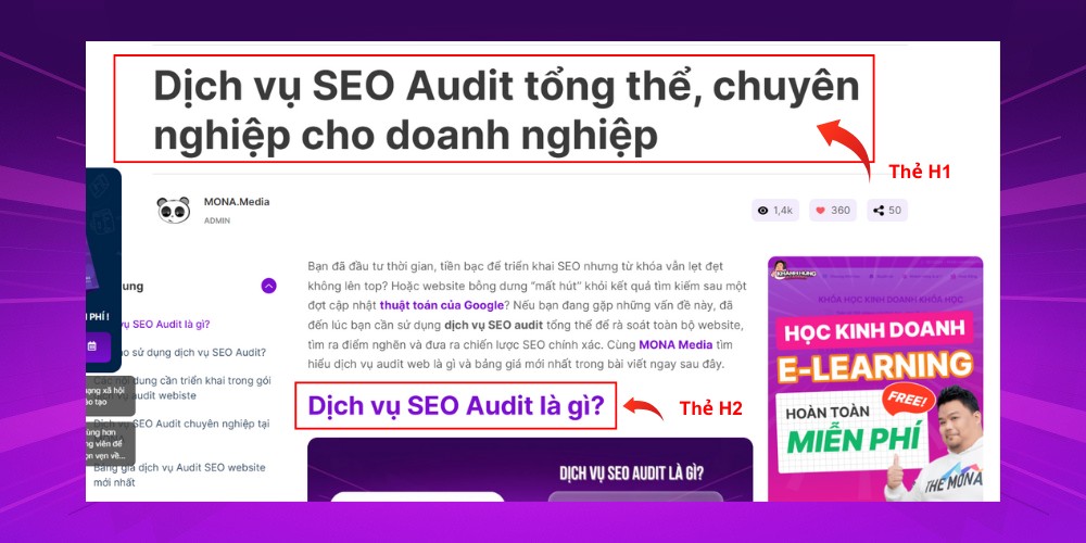 Chèn focus keyword vào thẻ heading Chèn focus keyword vào thẻ heading