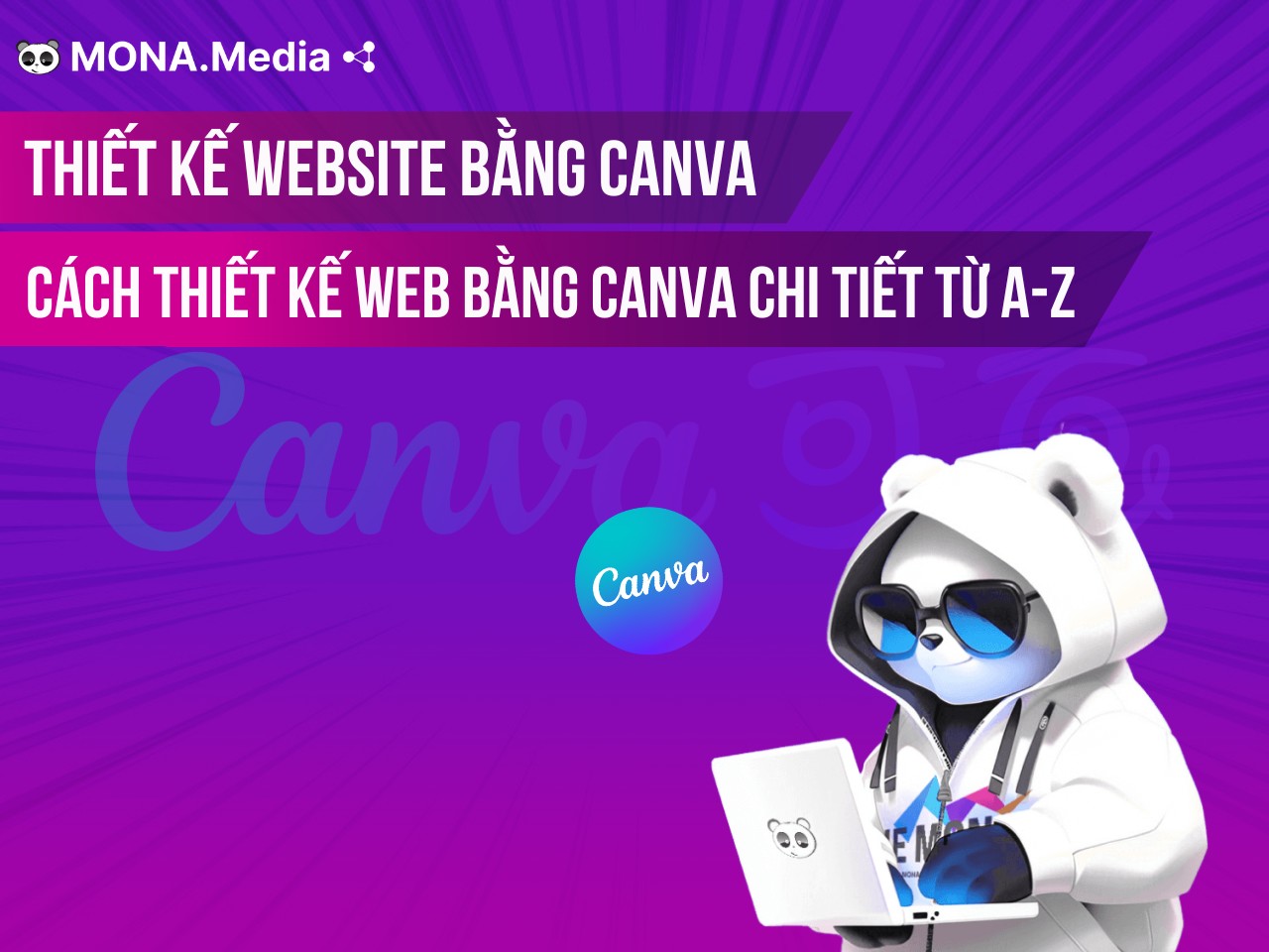 Thiết kế website bằng Canva