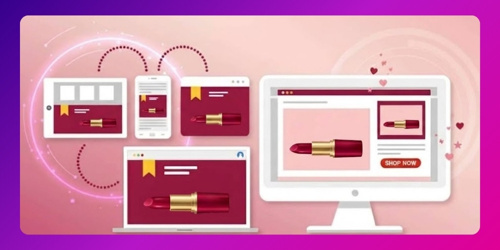 Thiết kế website mỹ phẩm chuyên nghiệp giúp làm remarketing hiệu quả