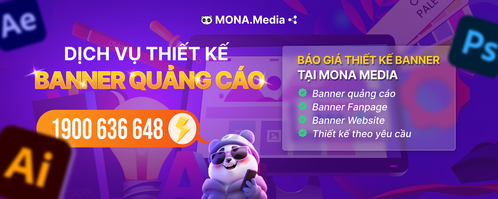 Báo giá dịch vụ thiết kế banner MONA Media