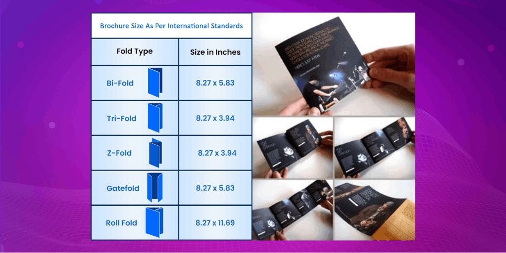 Brochure có nhiều kích thước đa dạng Có nhiều kích brochure tuỳ theo cách gấp