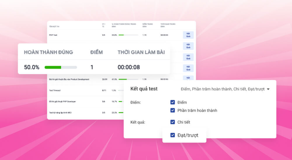 Web app chấm thi trắc nghiệm TestCenter