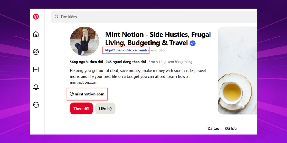 Xác minh quyền sở hữu trang khi SEO bằng Pinterest Xác minh quyền sở hữu trang khi SEO bằng Pinterest