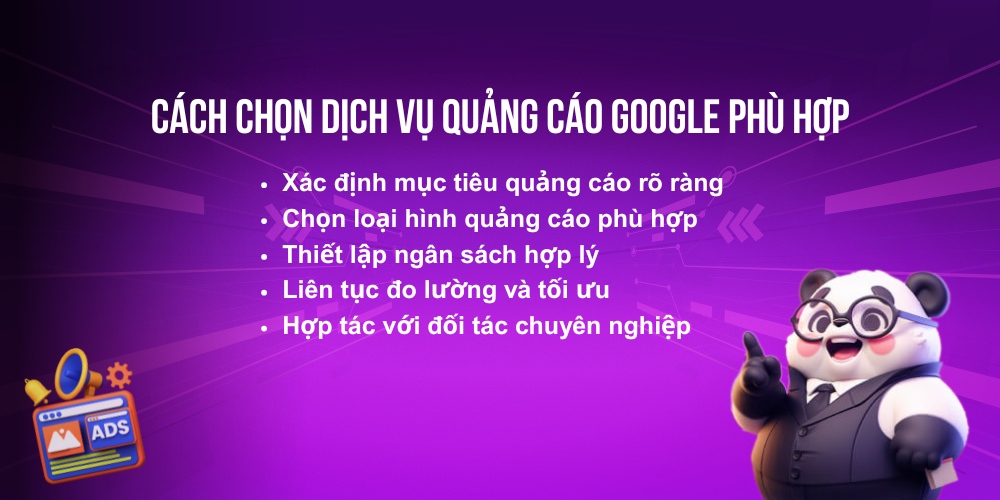 Cách chọn dịch vụ chạy quảng cáo Google phù hợp Cách chọn dịch vụ chạy quảng cáo Google phù hợp