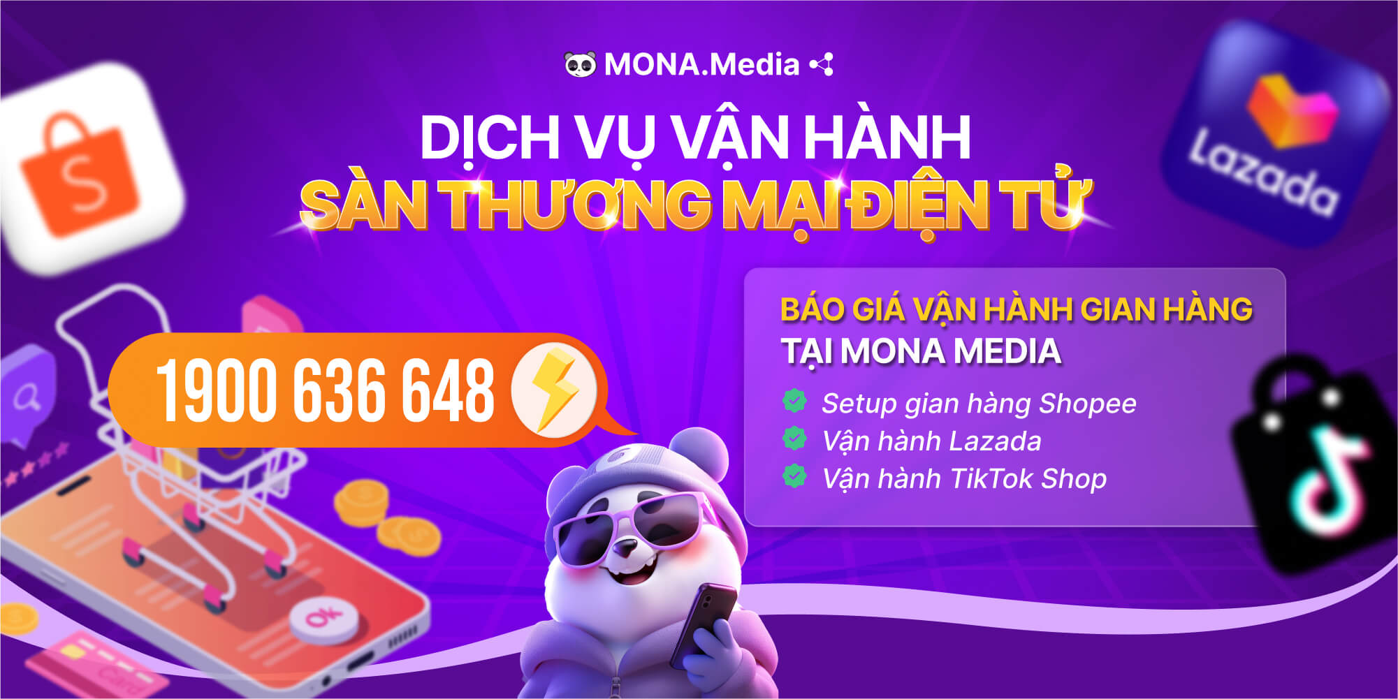 Dịch vụ vận hành sàn thương mại điện tử MONA Media
