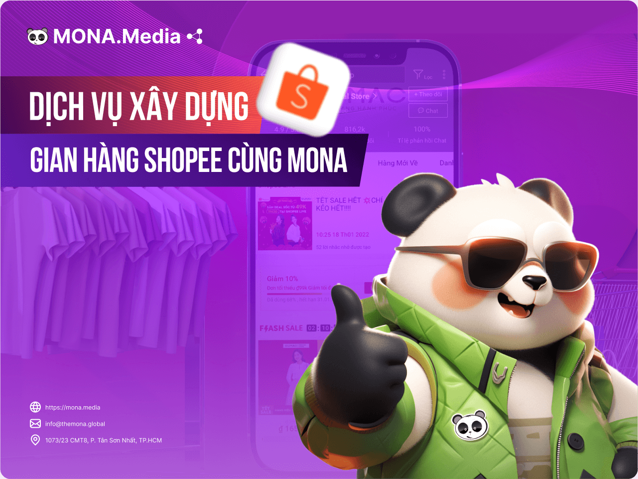 Dịch vụ xây dựng gian hàng Shopee