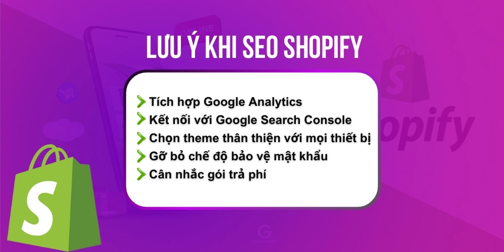 Các lưu ý cần nắm rõ khi SEO Shopify
