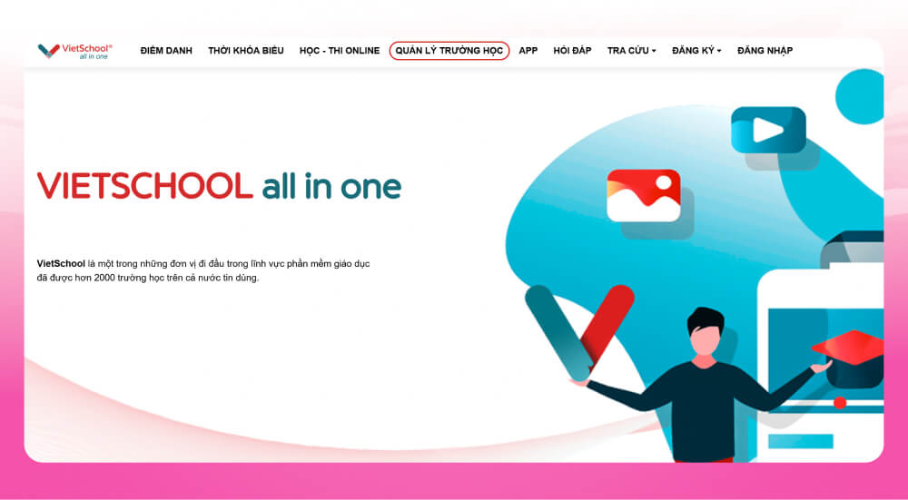 Nền tảng LMS luyện thi IELTS VietSchool