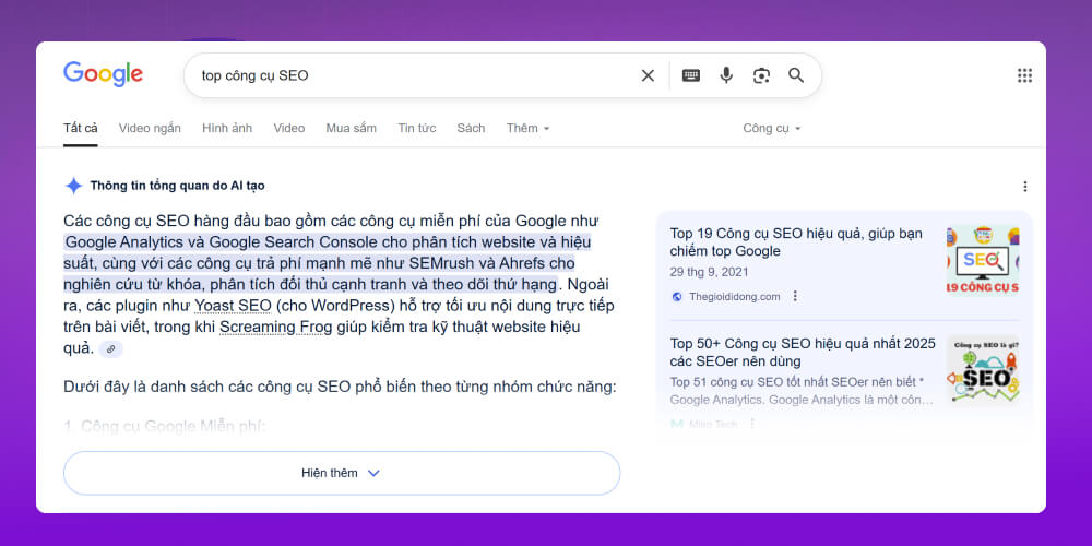 SEO AI với độ khó cao