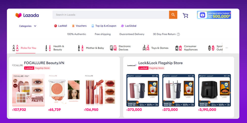 Tối ưu tên Shop lazada