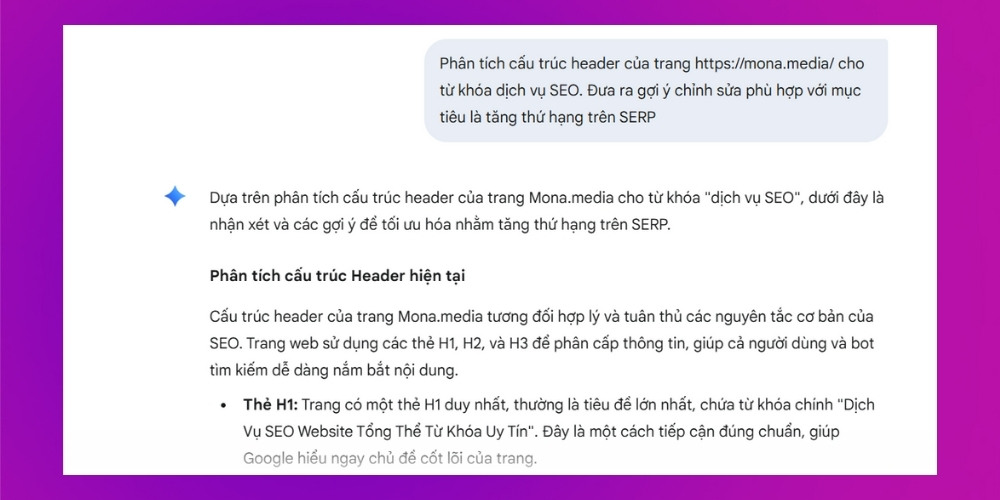 Tối ưu thẻ Header dễ dàng khi SEO Gemini