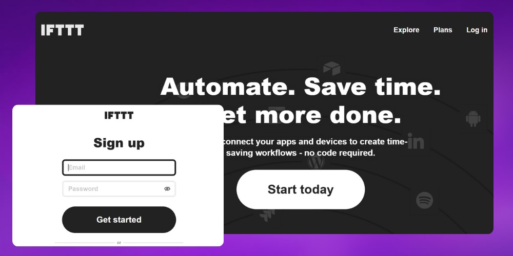 Nghiên cứu và tạo tài khoản IFTTT SEO