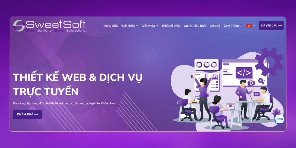 Công ty thiết kế website Nha Trang Sweetsoft