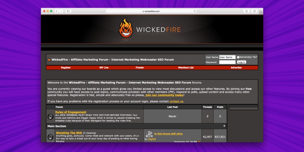 Diễn đàn SEO hàng đầu Wicked Fire