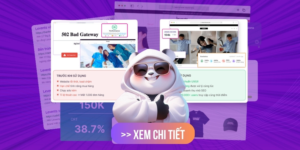 Dự án thiết kế website Levents