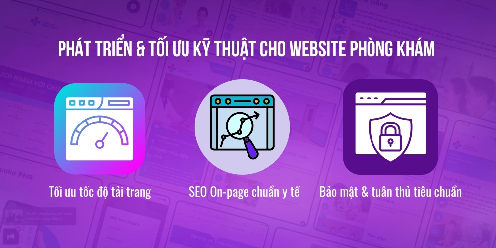 Tối ưu kỹ thuật khi làm website phòng khám