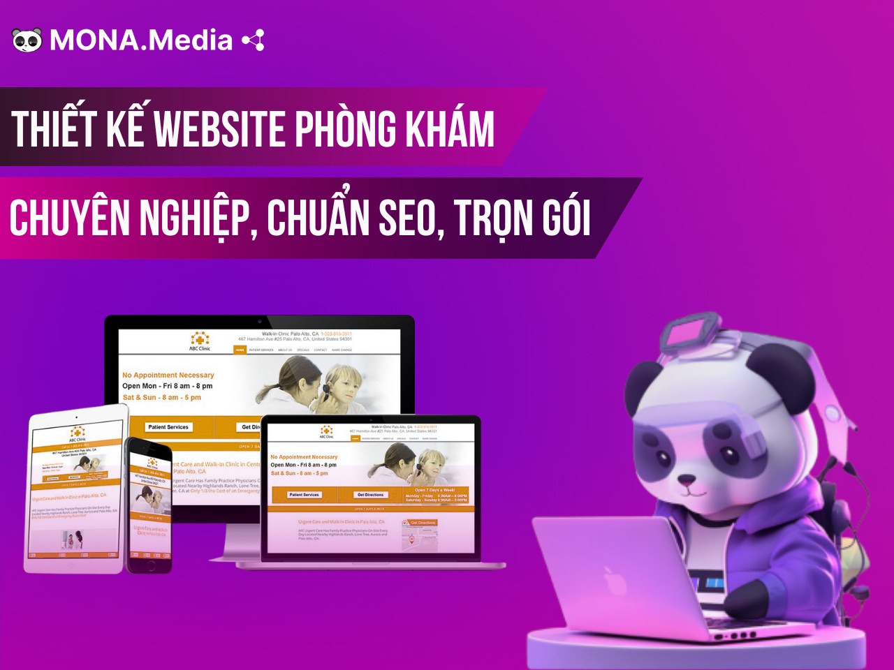 Thiết kế website phòng khám
