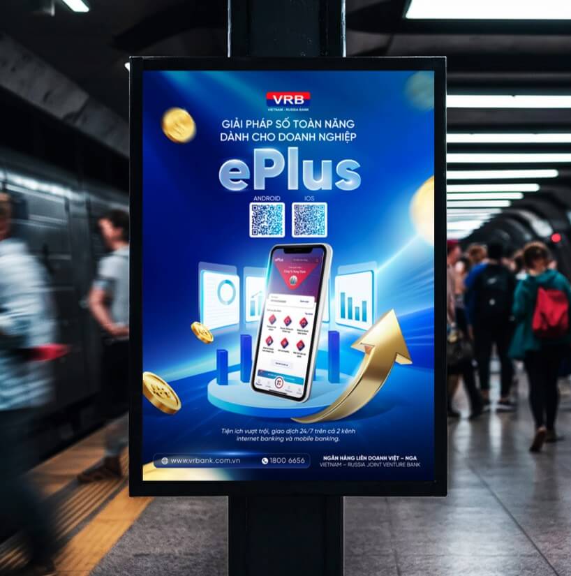 Mẫu thiết kế poster đứng từ MONA Media