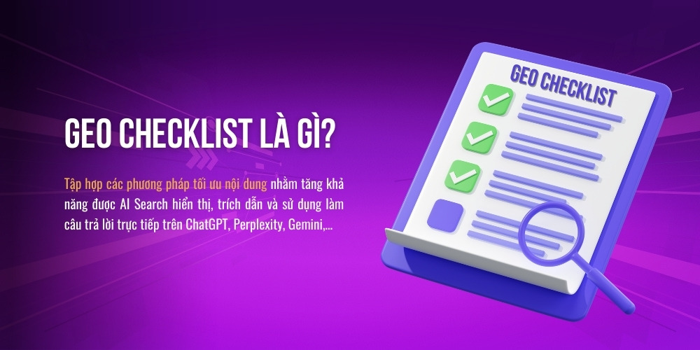 GEO Checklist là gì