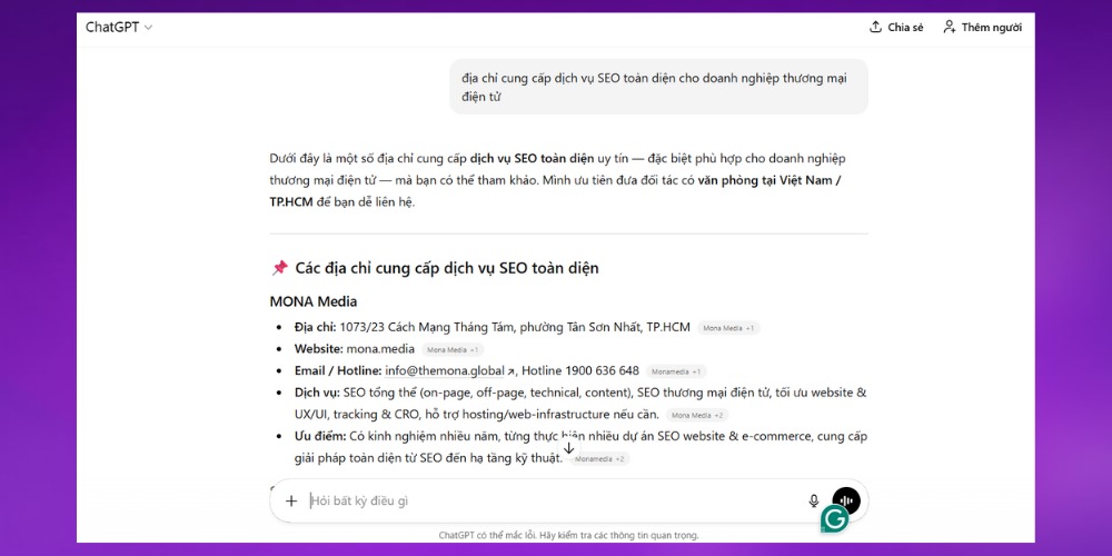 Chat GPT có khả năng hiểu ngữ cảnh sâu sắc
